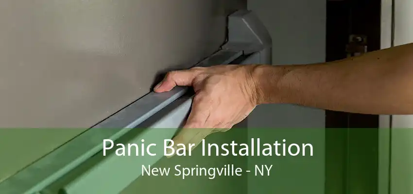 Panic Bar Installation New Springville - NY